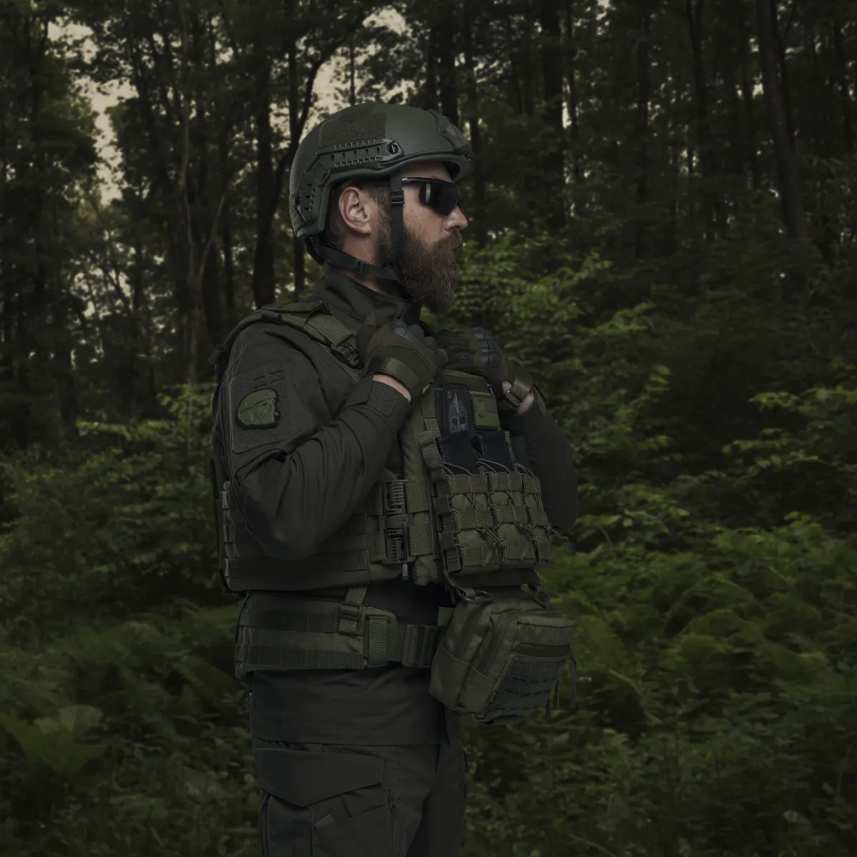 Сумка-напашник PRO 1-го класса защиты. Размер L (16х22 см). Материал Cordura 1000. Олива 7