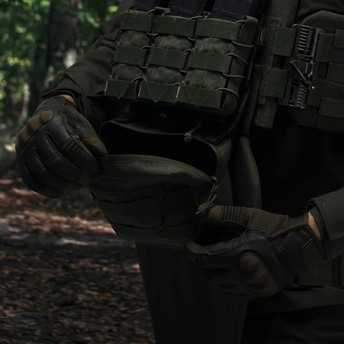 Сумка-напашник стандартная 1-го класса защиты. Материал Cordura 1000. Олива 5