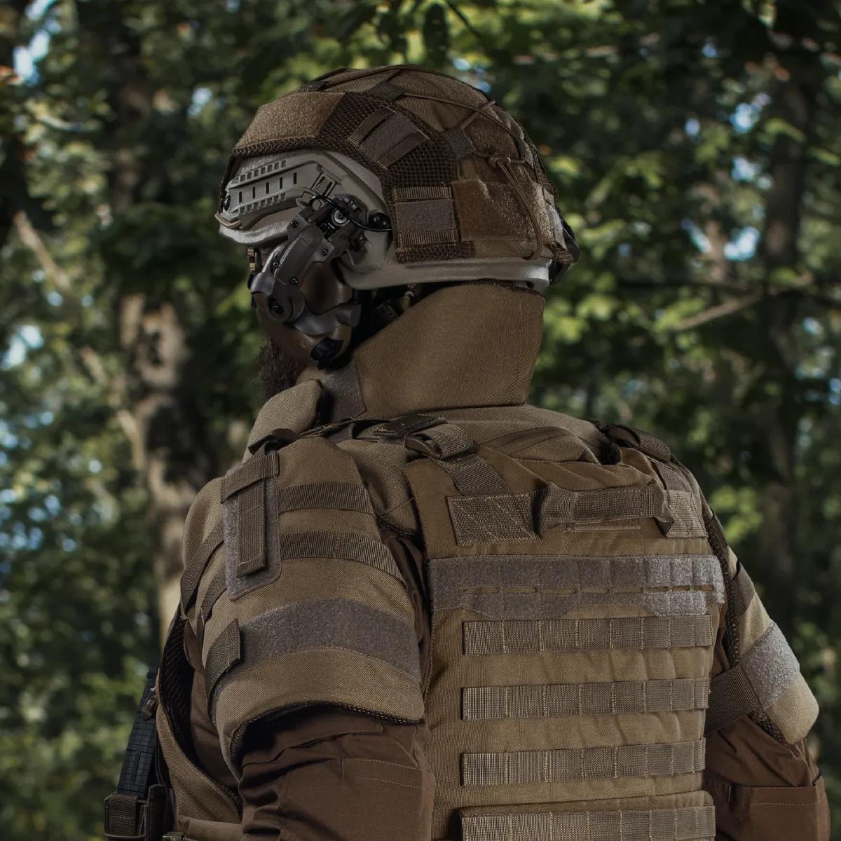 Баллистическая защита шеи Gen 2 (и верхней части спины) 1-го класса. Койот 7