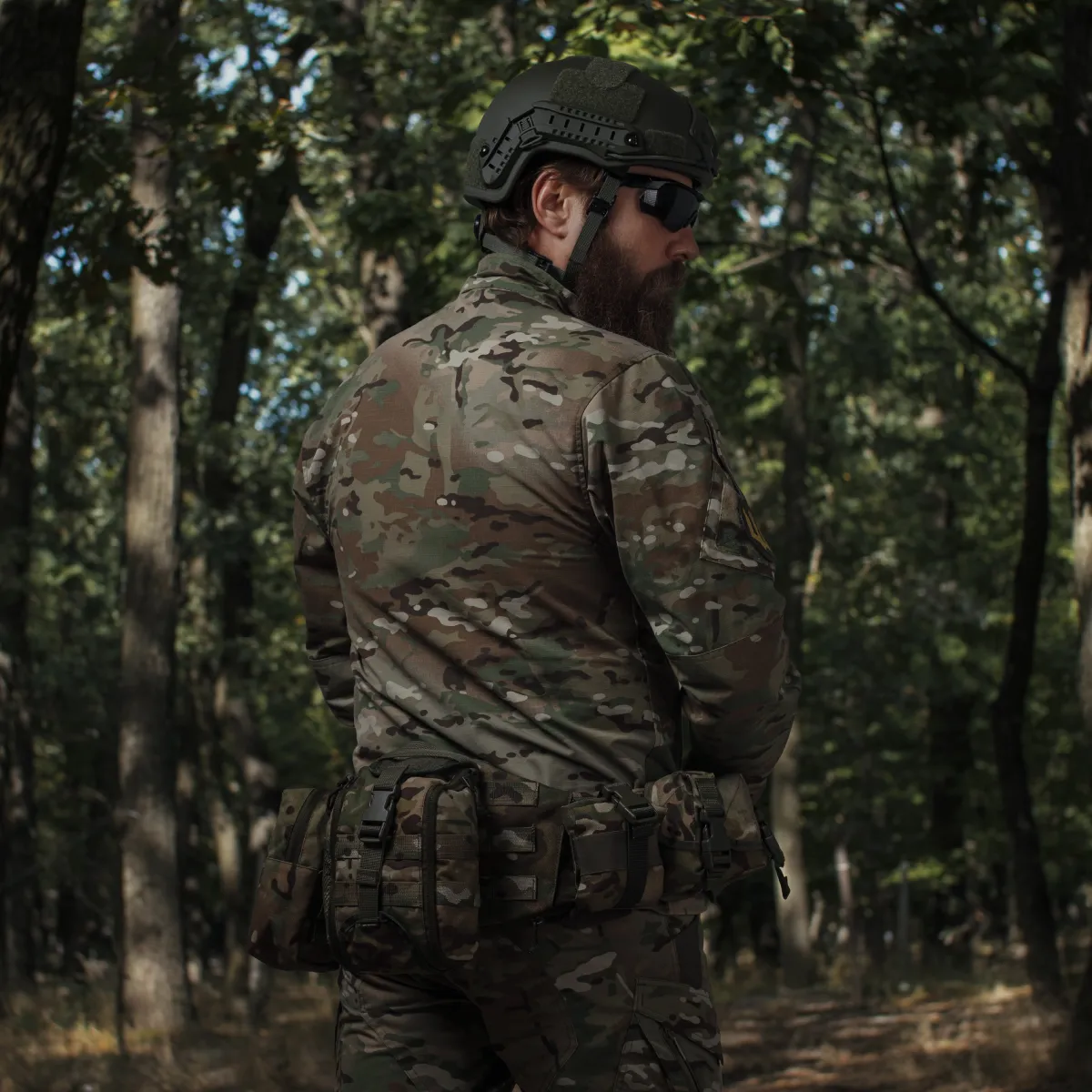 Комплект Modular Battle Belt S/M 2-го класу захисту. Тактичний пояс з обвісами. Мультикам 12