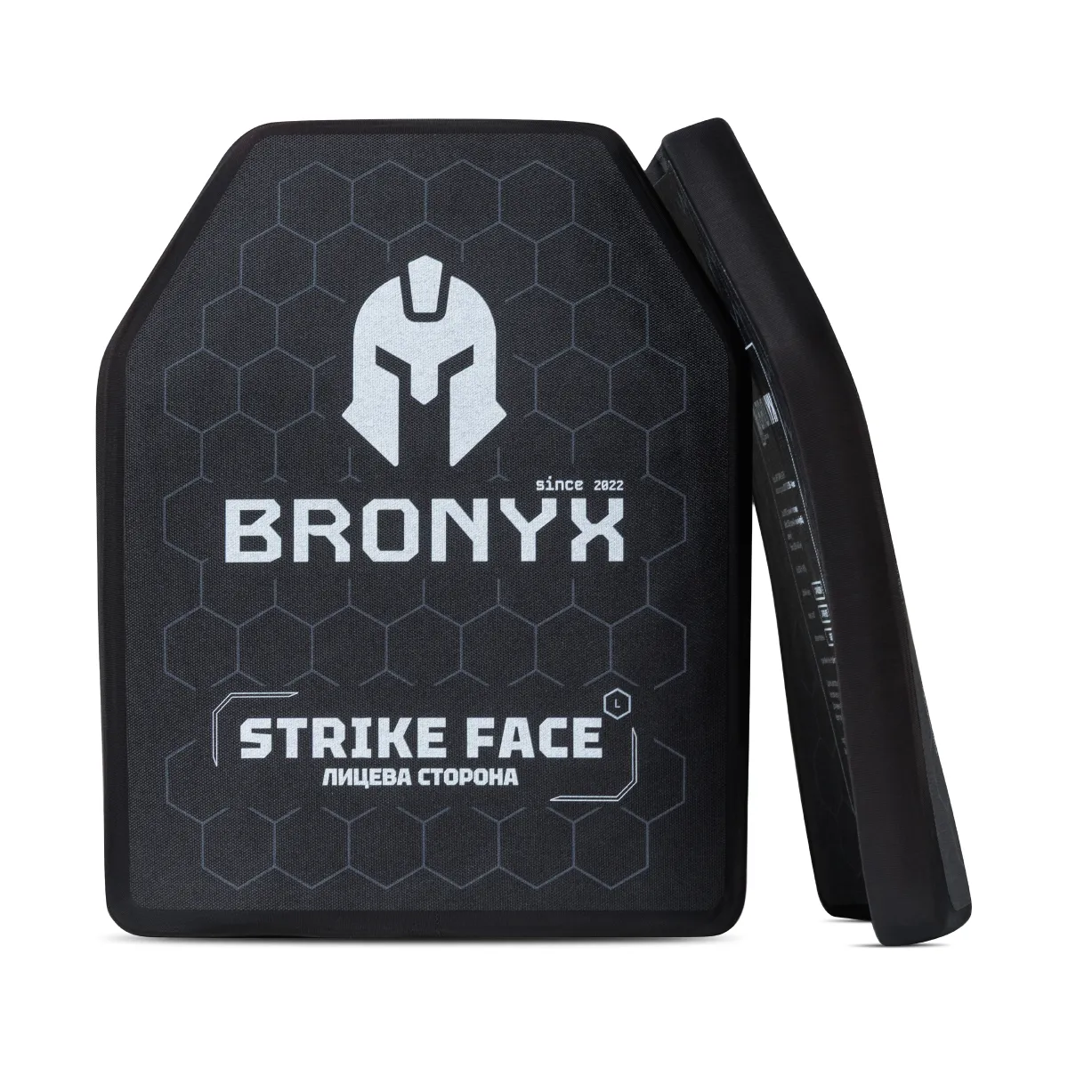 Керамическая бронеплита 4 класса Bronyx. Вес 2.5 кг. Размер L (26х33 см) 4