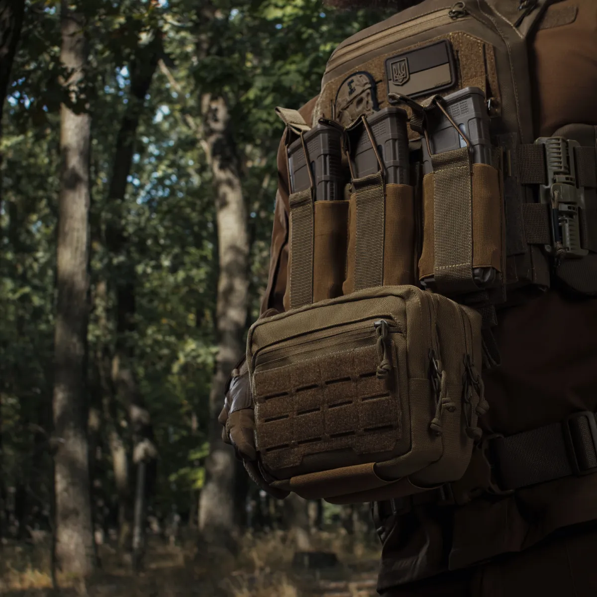 Сумка-напашник PRO 2-го класса защиты. Размер L (16х22 см). Материал Cordura 1000. Койот 3