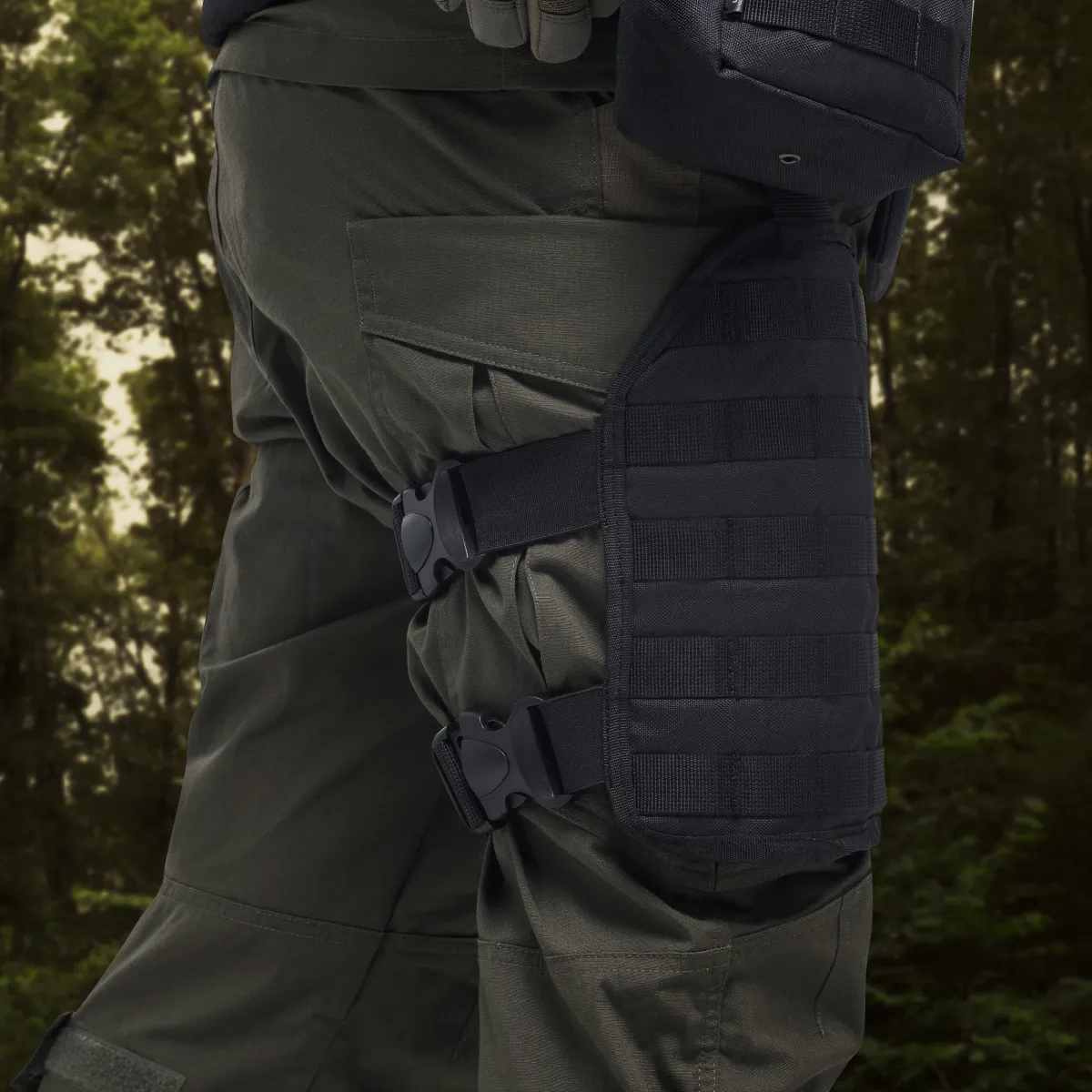 Платформа на бедро (L/XL). Cordura 1000. Крепление Molle. Черная 3