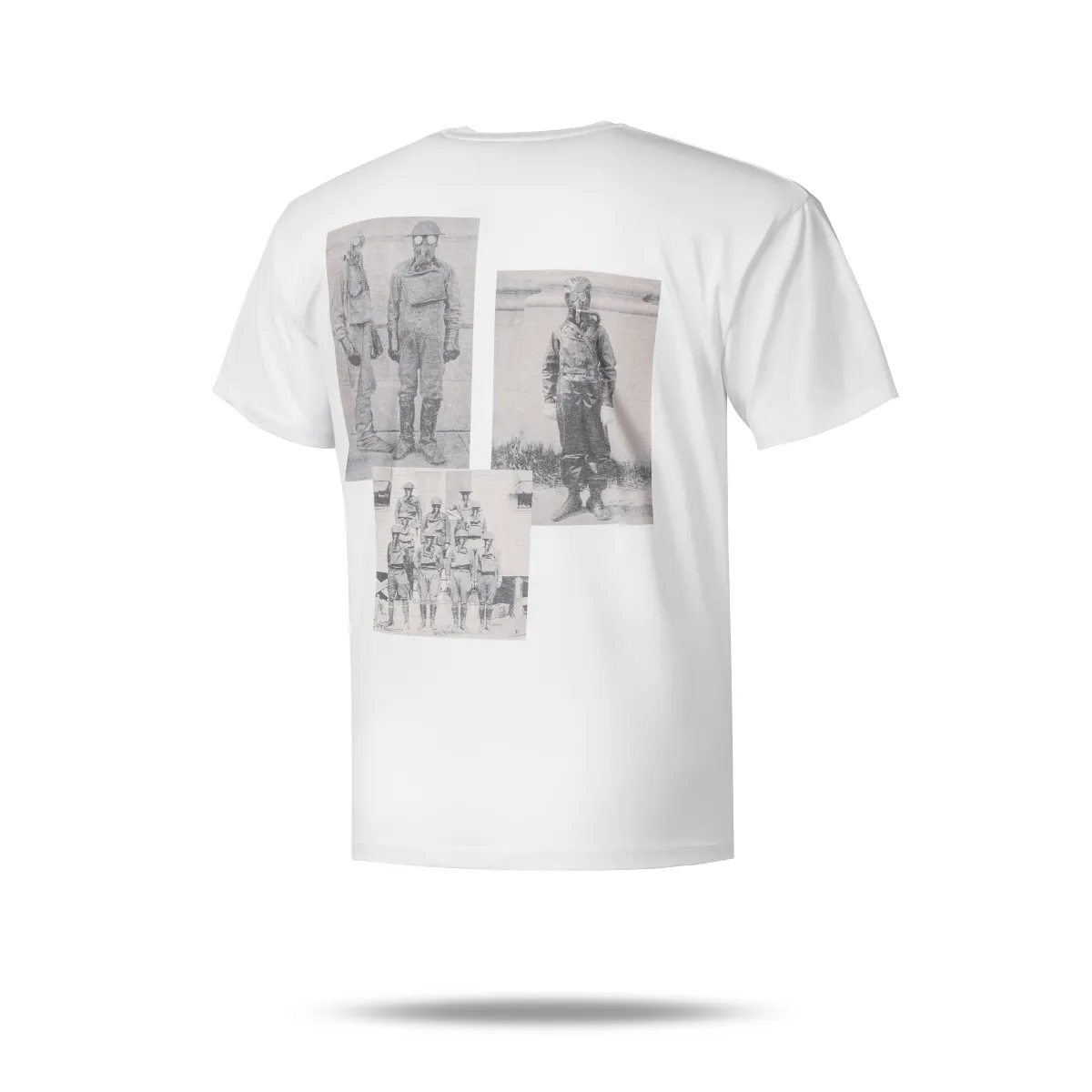 Футболка чоловіча Basic Military. Gasmask Grins. Cottone/Elastane, білий 4