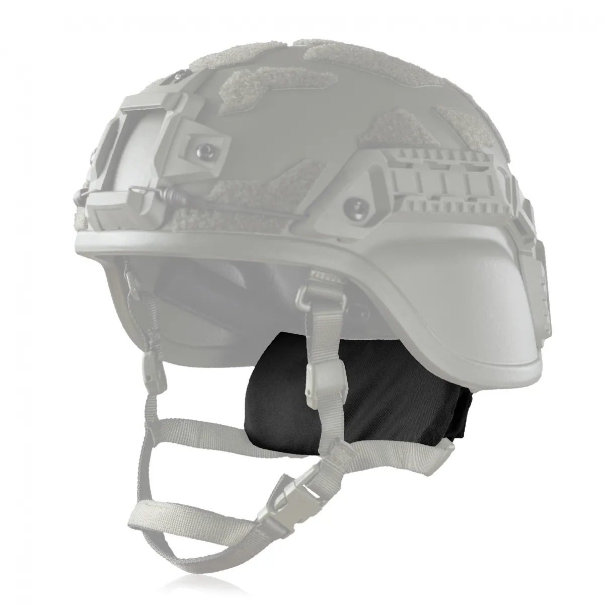 Баллистическая защита затылка (с креплением на шлем) 2-го класса защиты. Черный 3