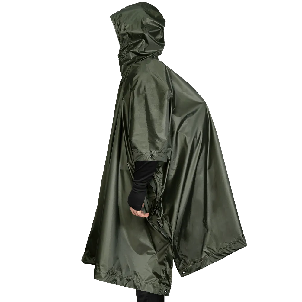 Пончо Piligrim. Влагостойкое с военной расцветкой. Темная олива 6