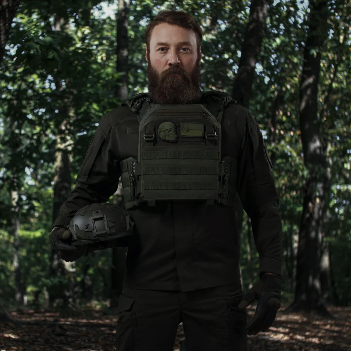 Плитоноска улучшенная (PRO) под бронеплиты 25х30 см. Олива 13