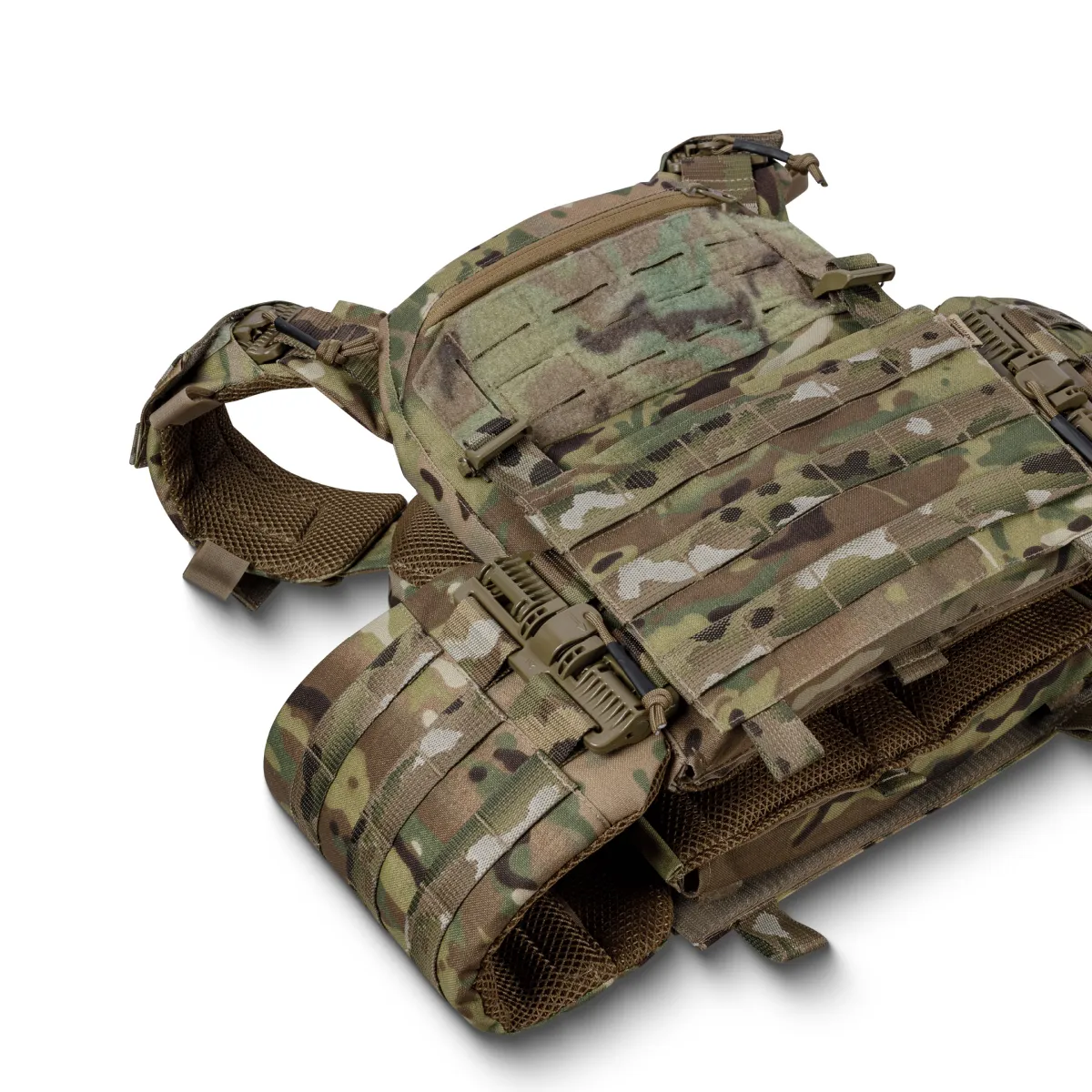 Збільшена плитоноска (PRO) під бронеплити 27х35 см. Мультикам 14