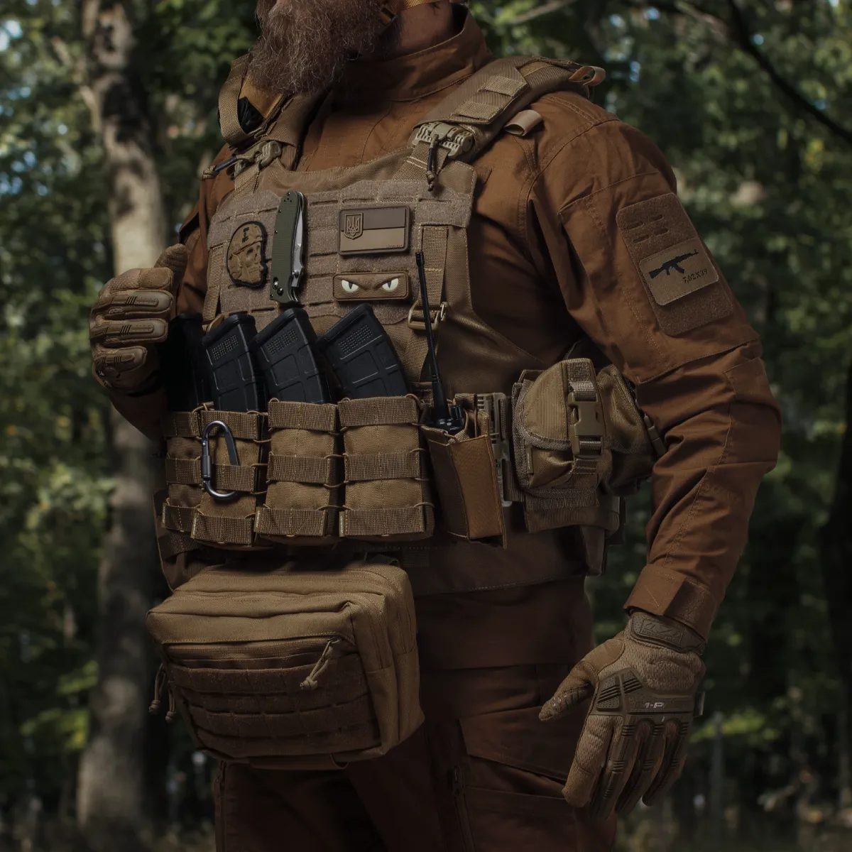 Сумка-напашник PRO 2-го класса защиты. Размер XL (19х26 см). Материал Cordura 1000. Койот 5