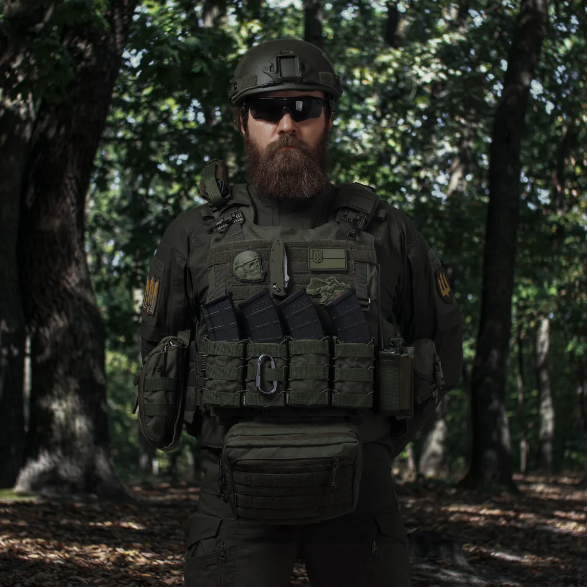 Сумка-напашник PRO 1-го класса защиты. Размер XL (19х26 см). Материал Cordura 1000. Олива 5