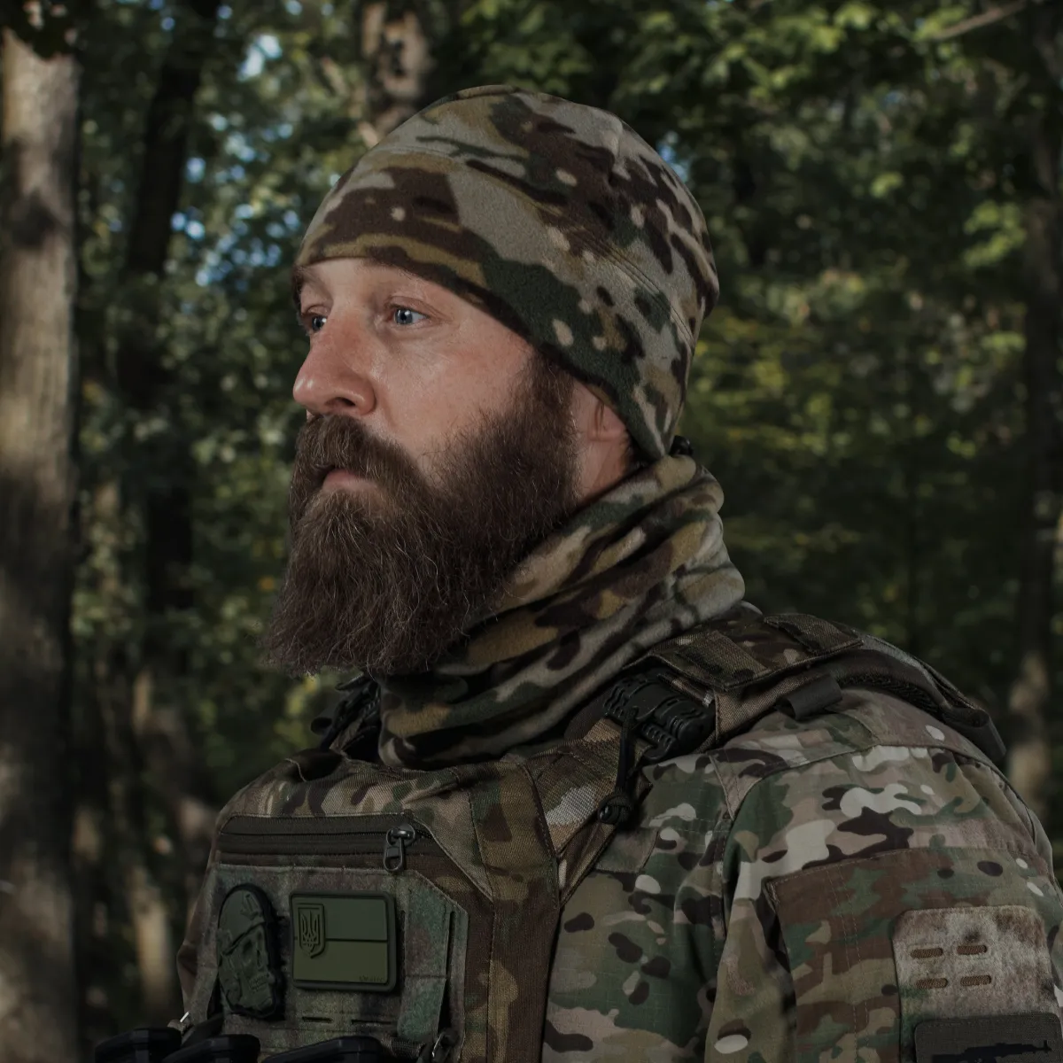 Флісовий баф FrostWrap з щільністю 280/м². Теплоізоляція Slimex. Колір мультикам 6