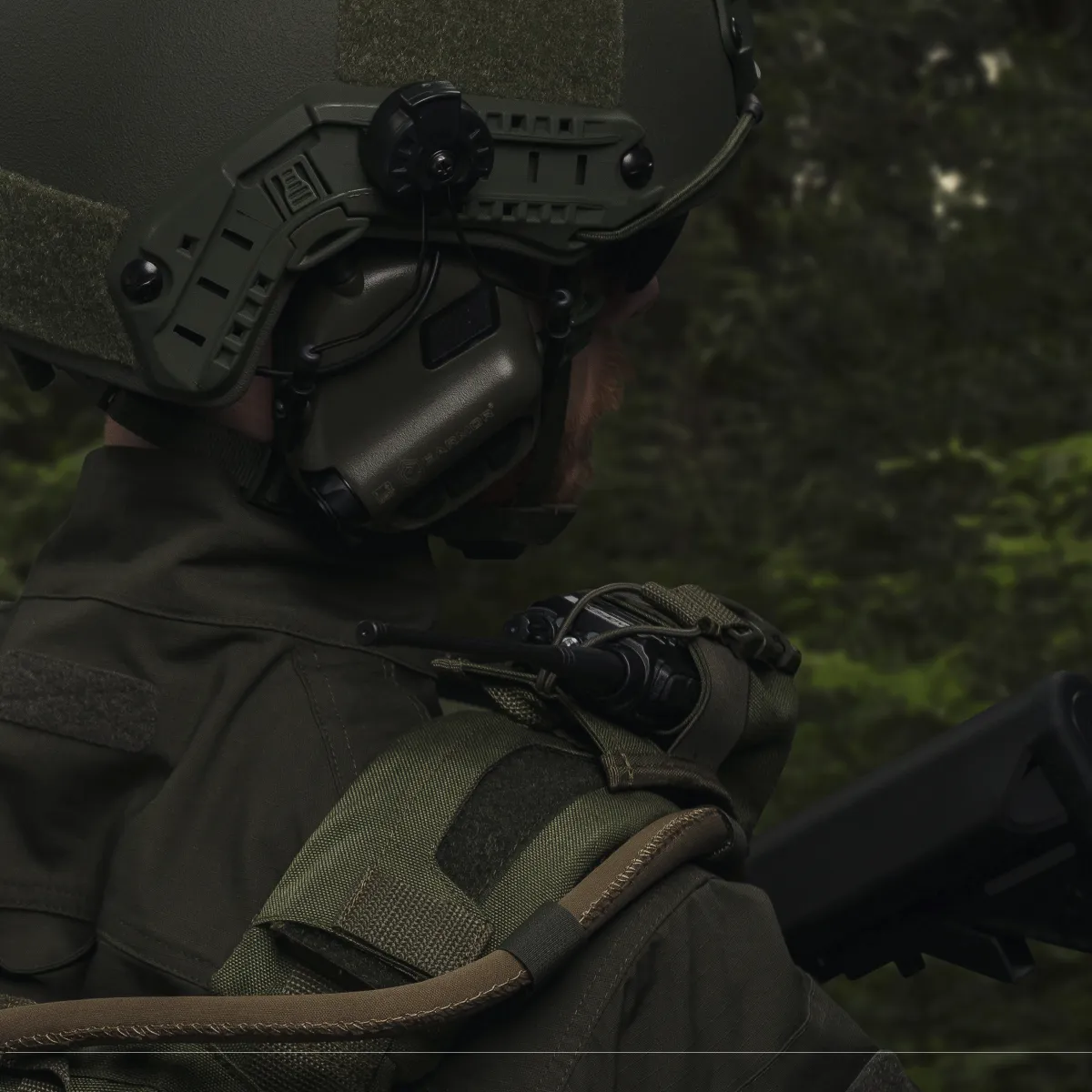 Подсумок для рации. Крепление Molle. Cordura 1000. Цвет Олива 5