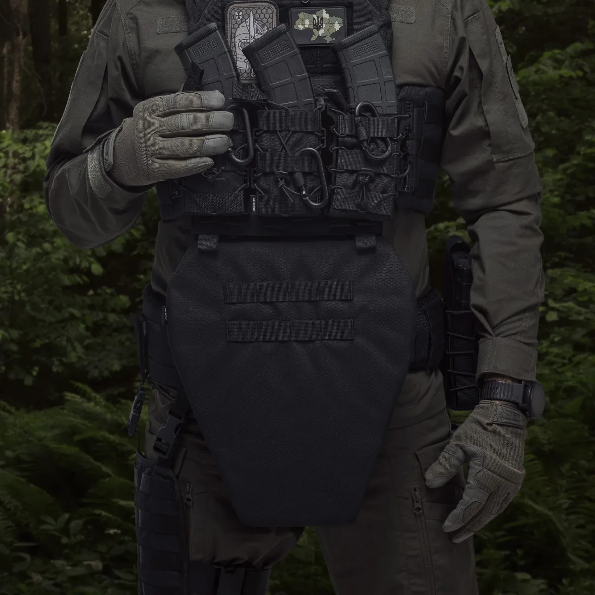 Протиуламковий фартух 2-го класу захисту (з балістичним пакетом). Розмір XL. Чорний 9