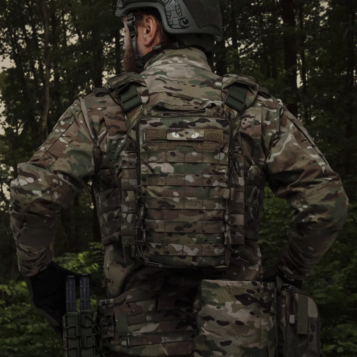 Тактический рюкзак на 10 л. Крепление Molle. Cordura 1000D. Мультикам 4