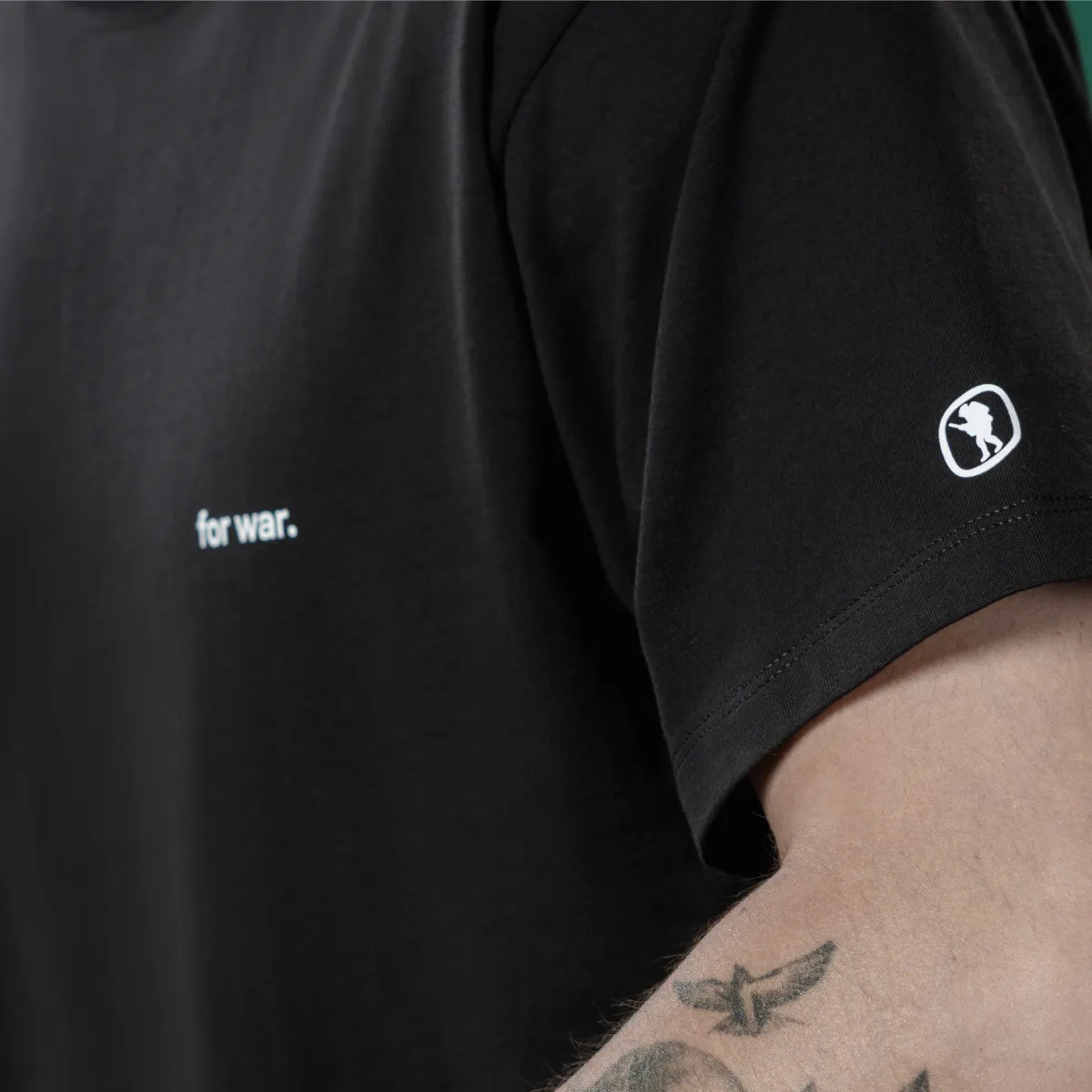 Футболка чоловіча For War Black (чорний). Матеріал Cotton/Elastane 7