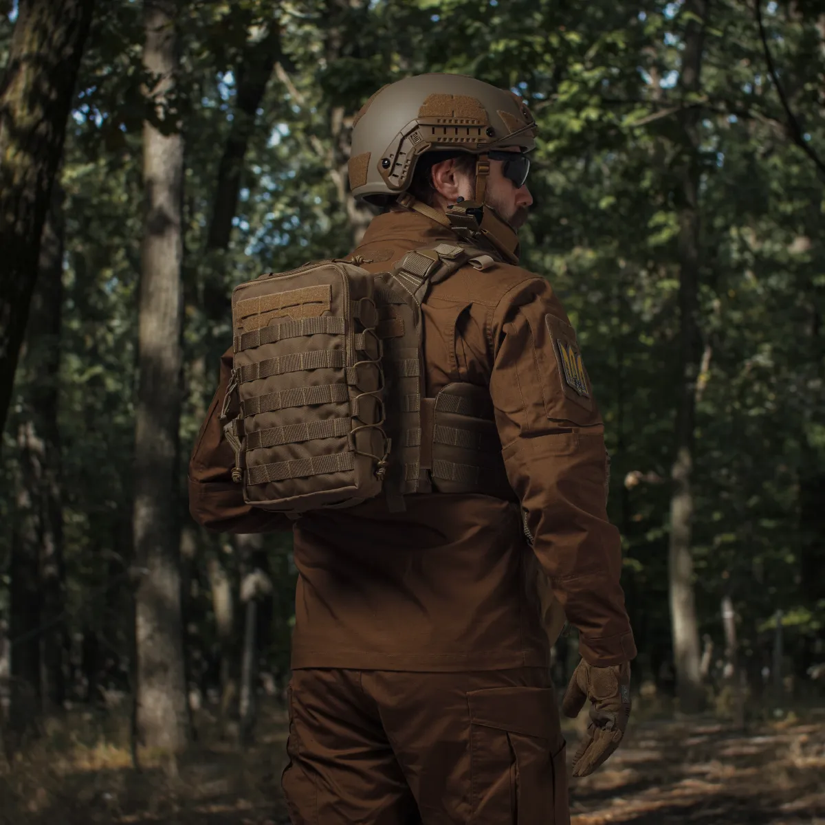 Тактический рюкзак на 10 л. Крепление Molle. Cordura 1000D. Койот 3