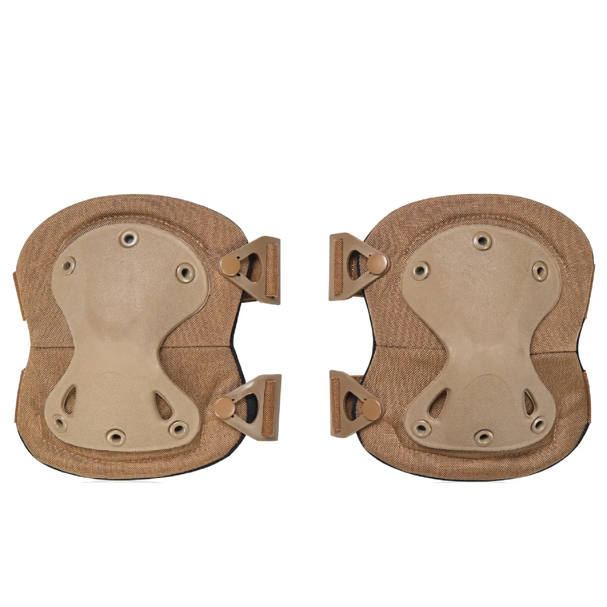 Наколенники тактические Defcon 5. Эластичный пластик, анатомически изогнутые. Койот