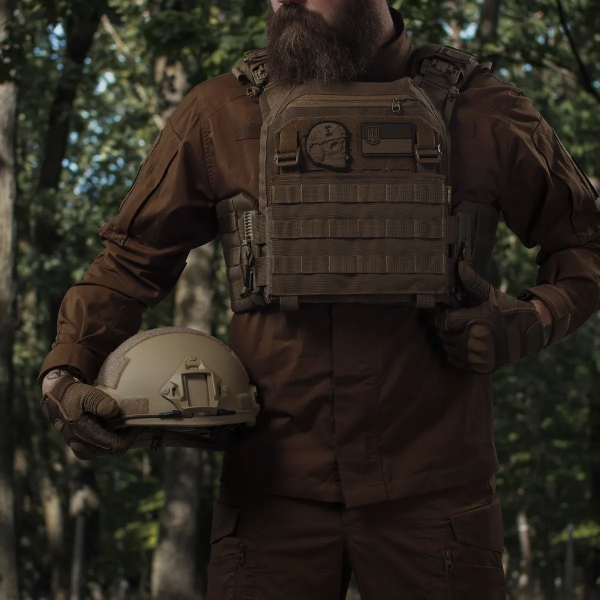 Бронежилет 6 класу (PRO). Вага 6.2 кг. Керамічні плити 2.8 кг. Койот 14