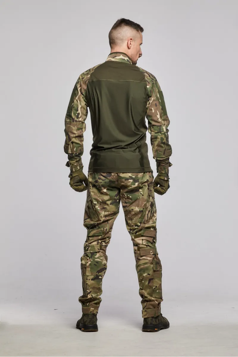 Тактическая рубашка UBACS ВСУ. Основа Coolmax, рукава Rip-Stop. Мультикам 4