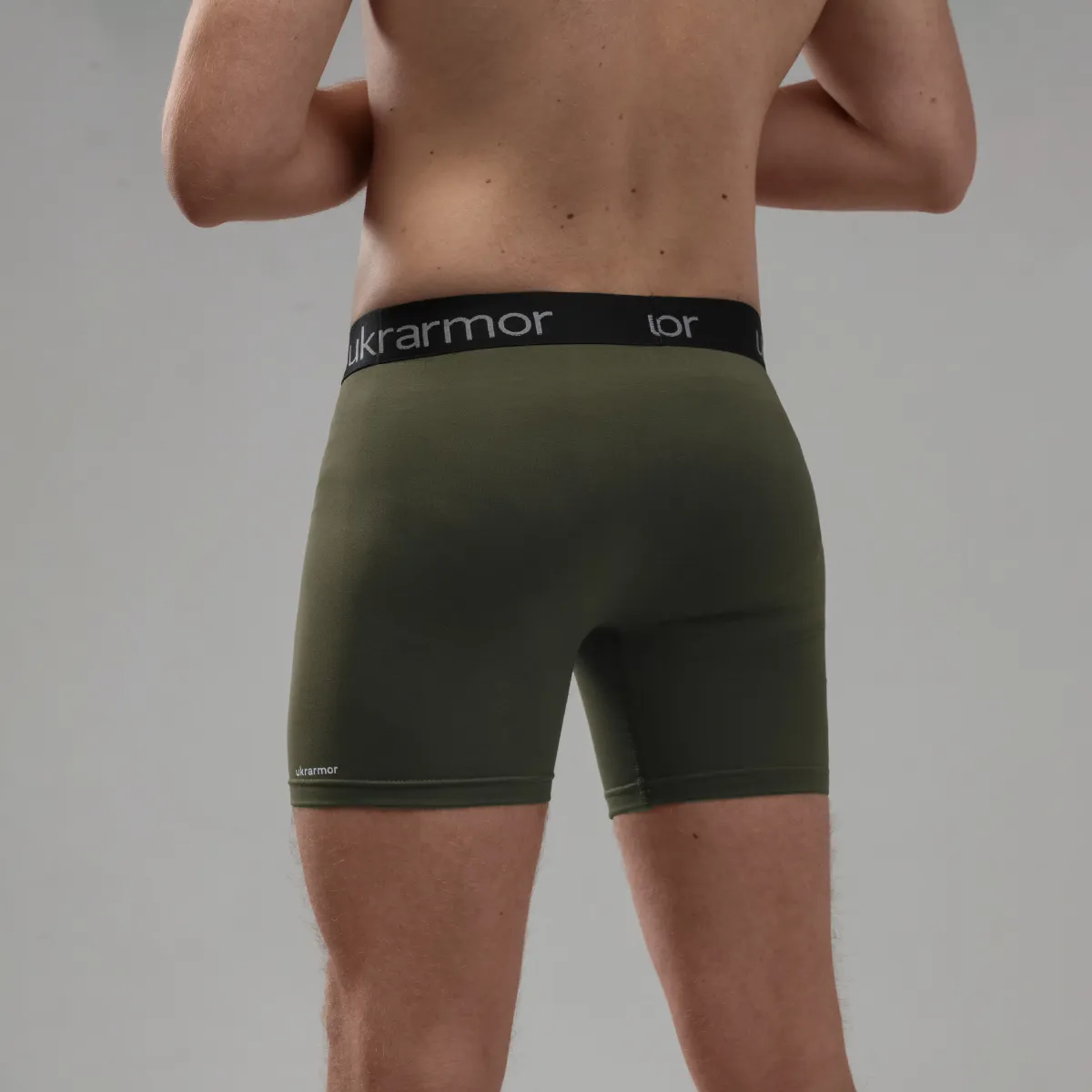 Комплект чоловічих трусів Soldier's Boxer (3 шт). Матеріал Charged Cotton. Олива - Чорний 3