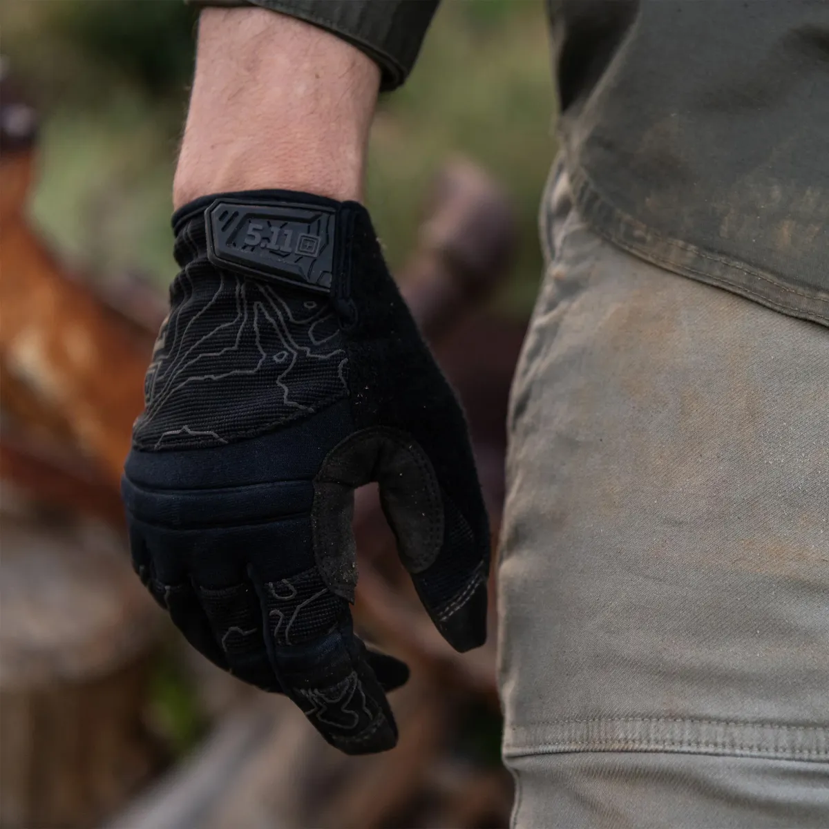 Рукавички тактичні 5.11 Tactical® High Abrasion. Чорний 5