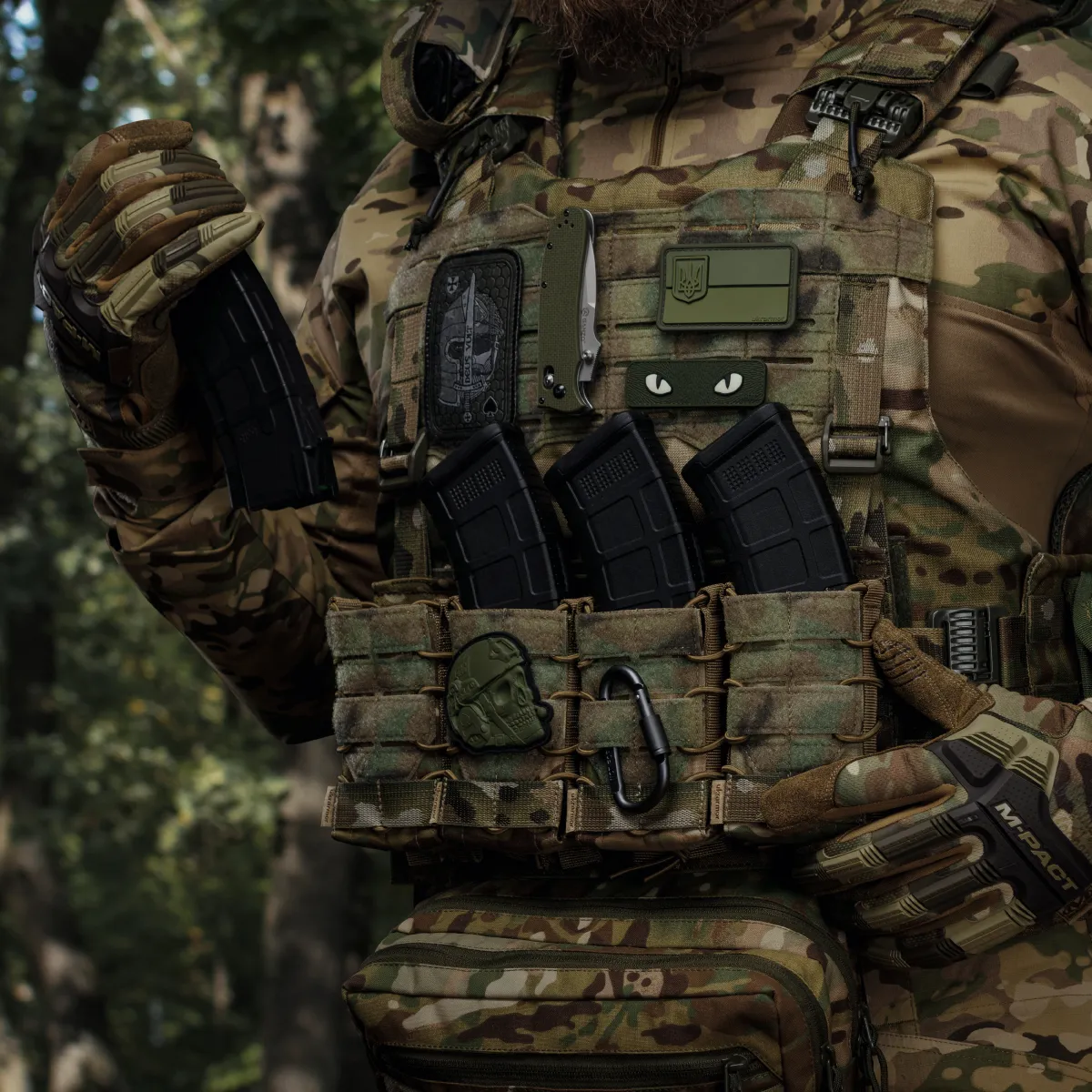 Перчатки тактические Mechanix M-Pact. Мультикам 4