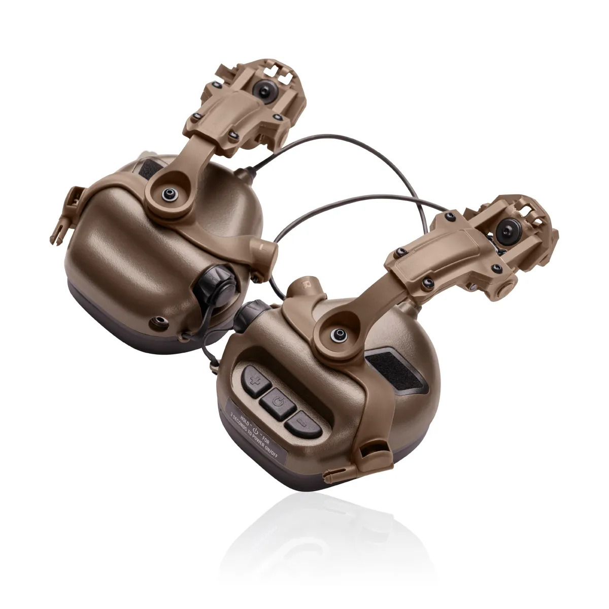 Крепление адаптер для активных наушников на шлем. Койот 4