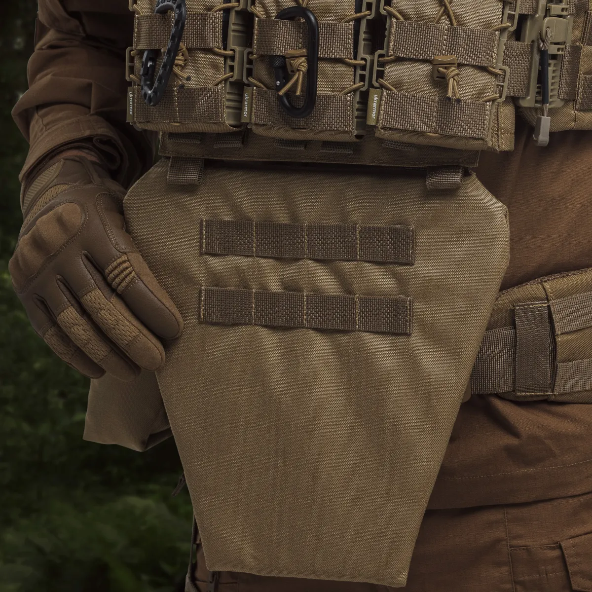 Противоосколочный фартук 2-го класса защиты (с баллистическим пакетом). Размер L. Койот 8