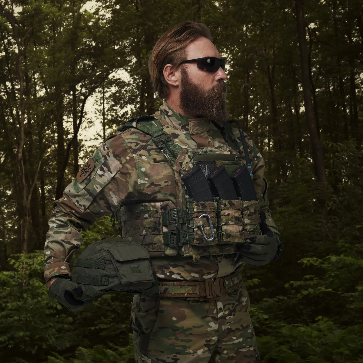 Кавер маскировочный Defcon 5 (подходит для шлемов с ушами). Цвет Олива 5