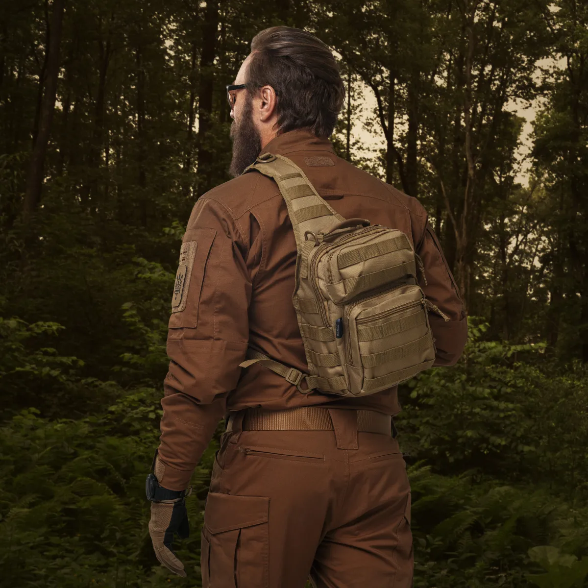Рюкзак однолямочный Mil-Tec “One strap assault pack”. Койот. 3