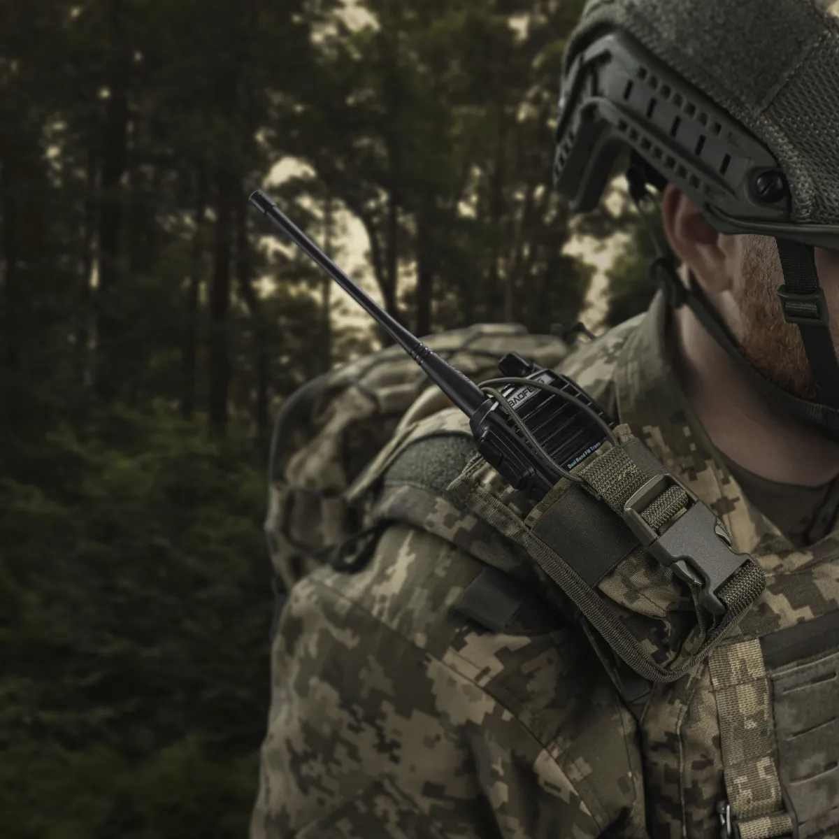 Підсумок для рації. Кріплення Molle. Cordura 1000. Колір Піксель (мм-14) 6