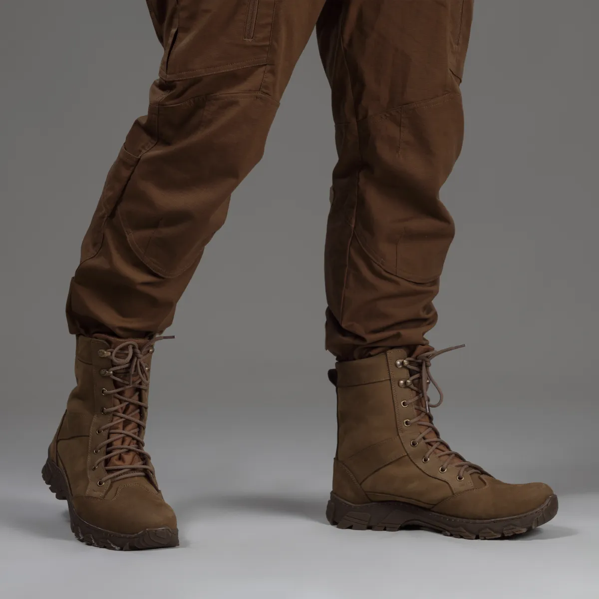 Берці зимові тактичні високі WarFlex. Шкіряні (нубук). Підвищена міцність. Койот 3