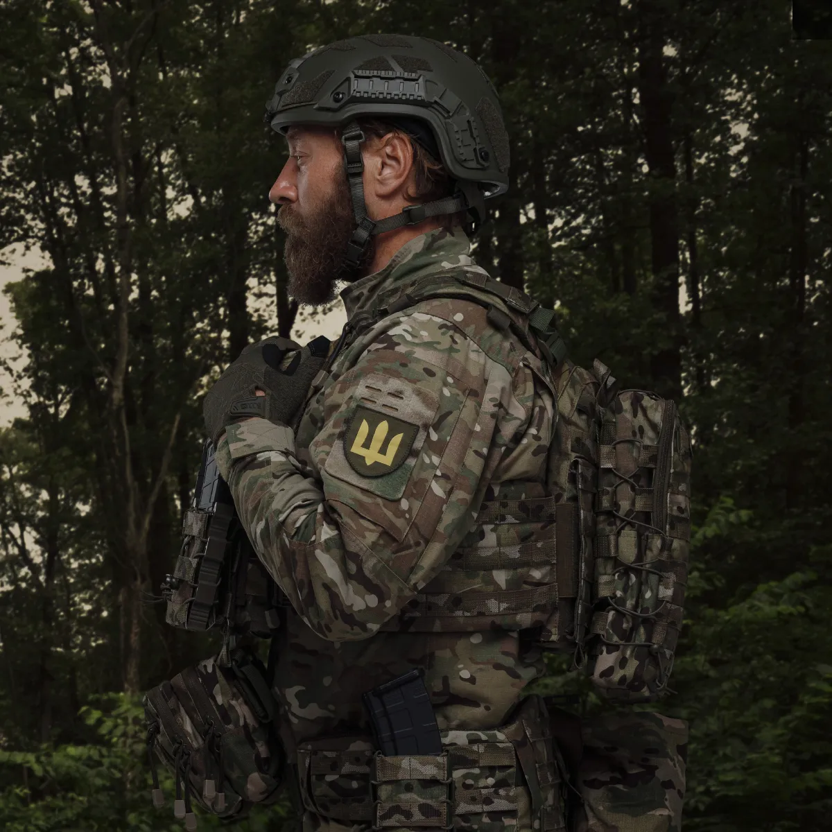 Тактический рюкзак на 10 л. Крепление Molle. Cordura 1000D. Мультикам 7