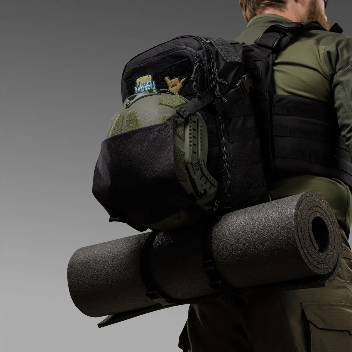 Тактический рюкзак DP20 на 20 л. Cordura 1000D. Крепление Molle. Черный 10