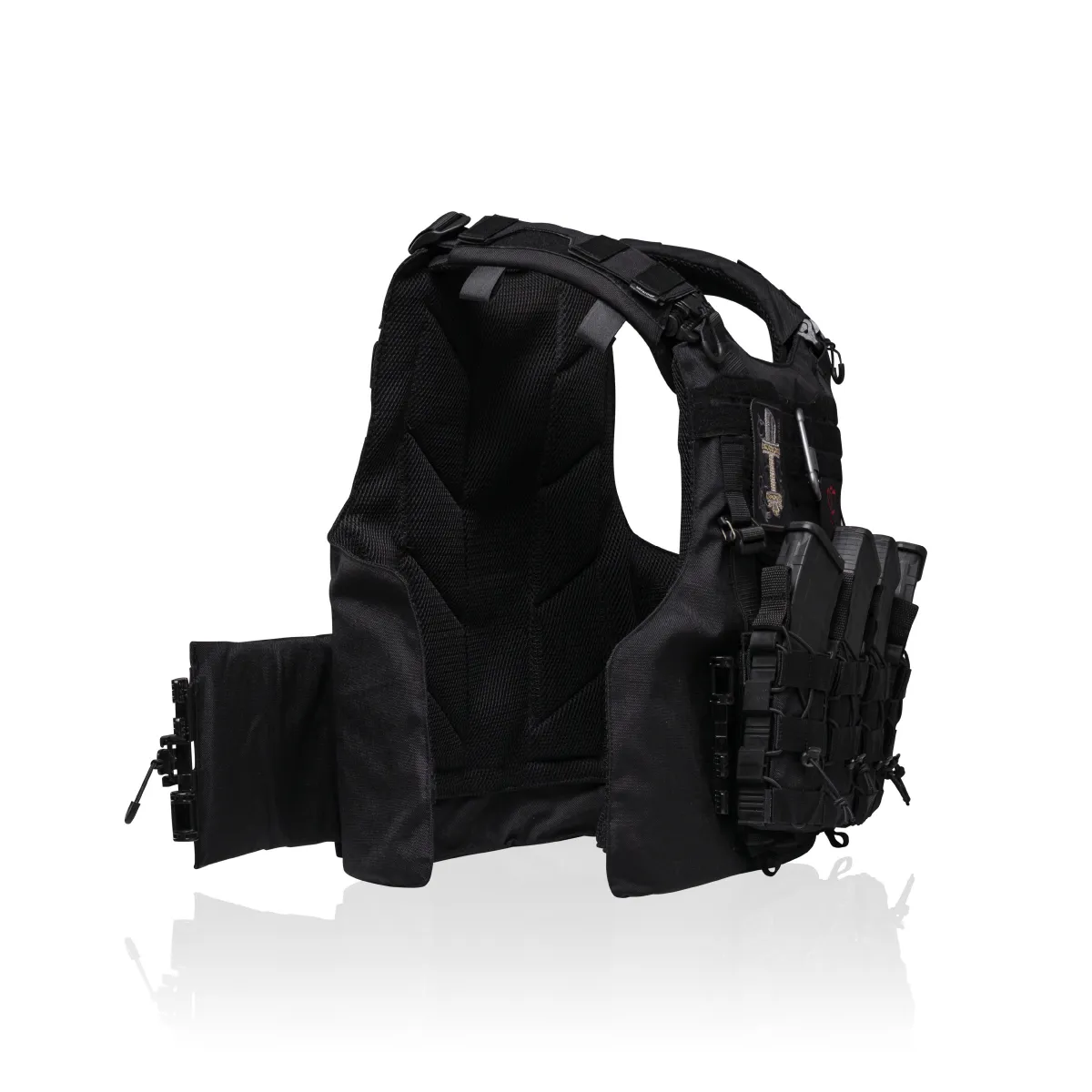 Боевой бронежилет IBV-1. Вес 3.6 кг. Увеличенная площадь защиты. Черный. L/XL 2