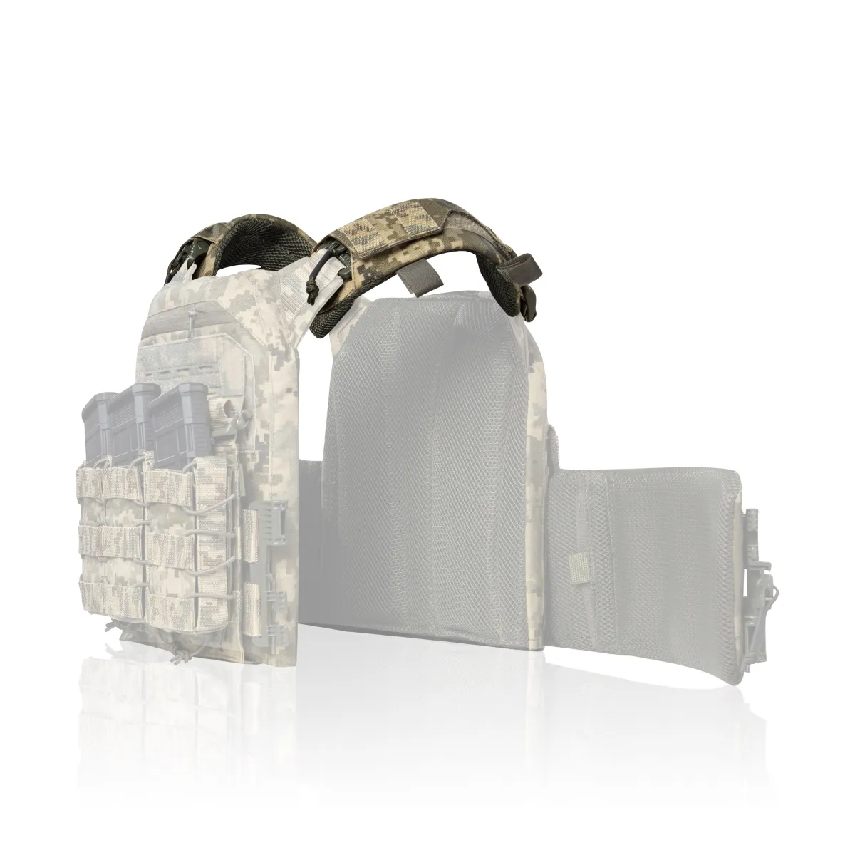 Сменные плечевые демпферные лямки на плитоноску PRO, IBV и аналогов. Пиксель 4