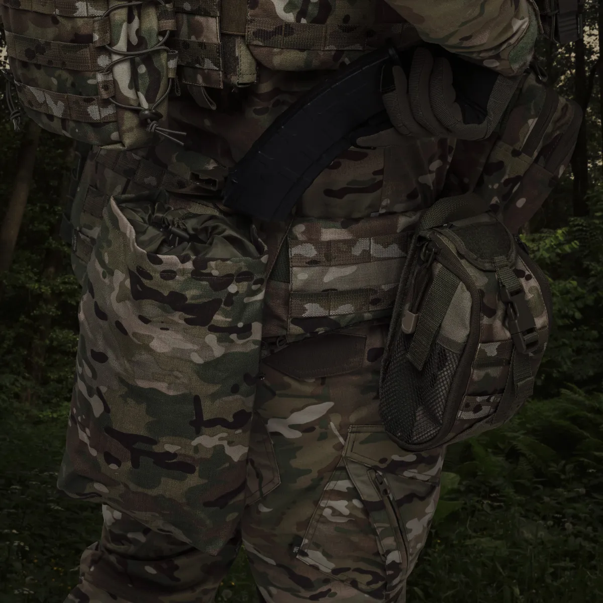 Сумка скидання магазинів. Кріплення Molle. Cordura 1000. Колір Мультикам 5