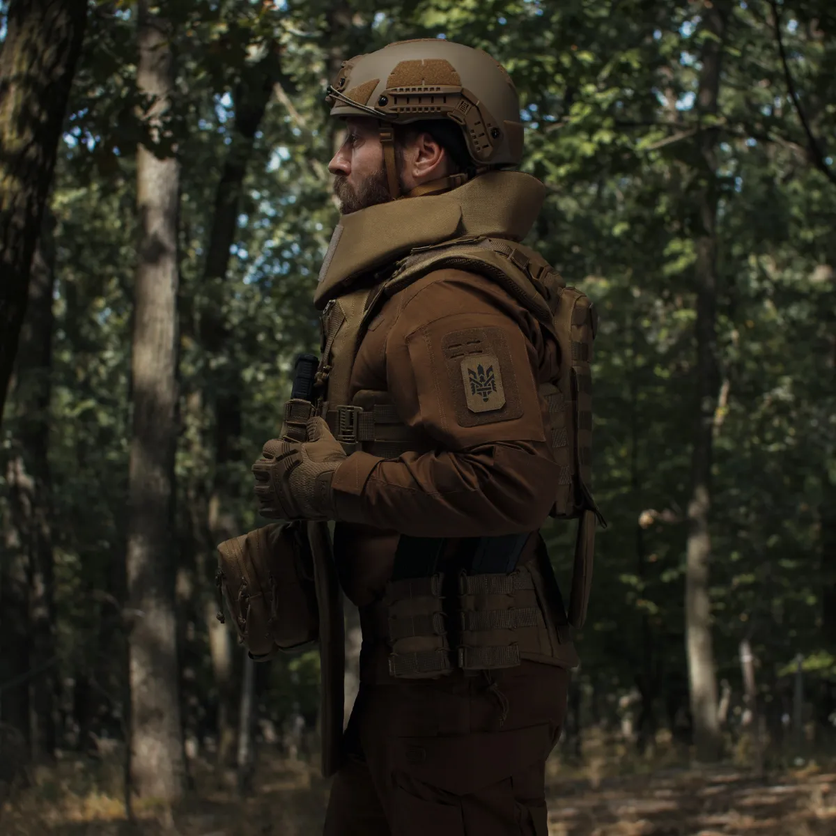 Сумка-напашник стандартная 1-го класса защиты. Материал Cordura 1000. Койот 4