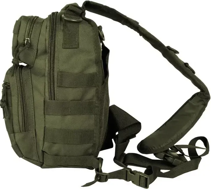 Рюкзак однолямочный Mil-Tec "One strap assault pack". Олива. 10