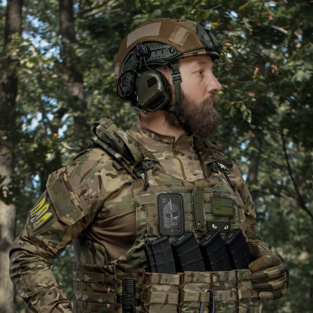 Маскировочный кавер на шлем (универсальный). Мультикам. Размер L 6