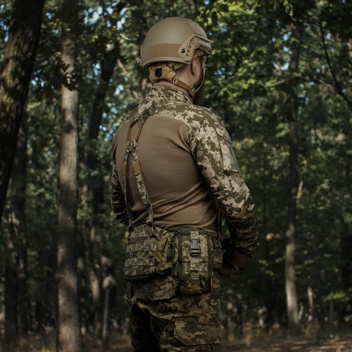 Плечові ремені для тактичного пояса. Кріплення Molle. Піксель (мм-14) 6