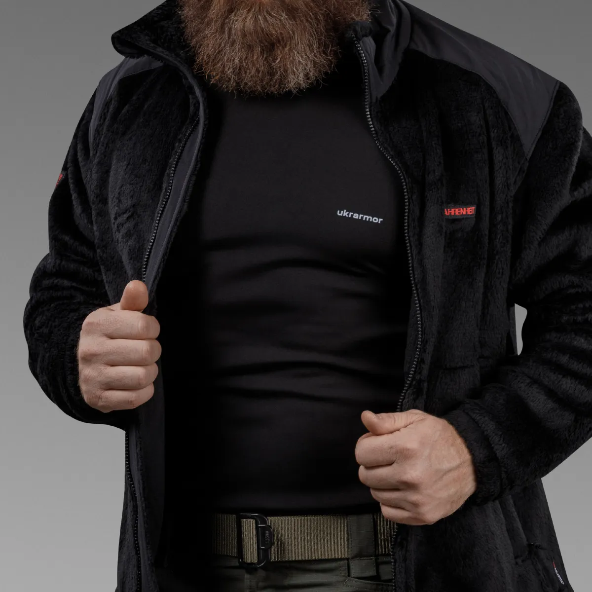 Кофта флісова тактична Polartec® High Loft Tactical. Чорний 6