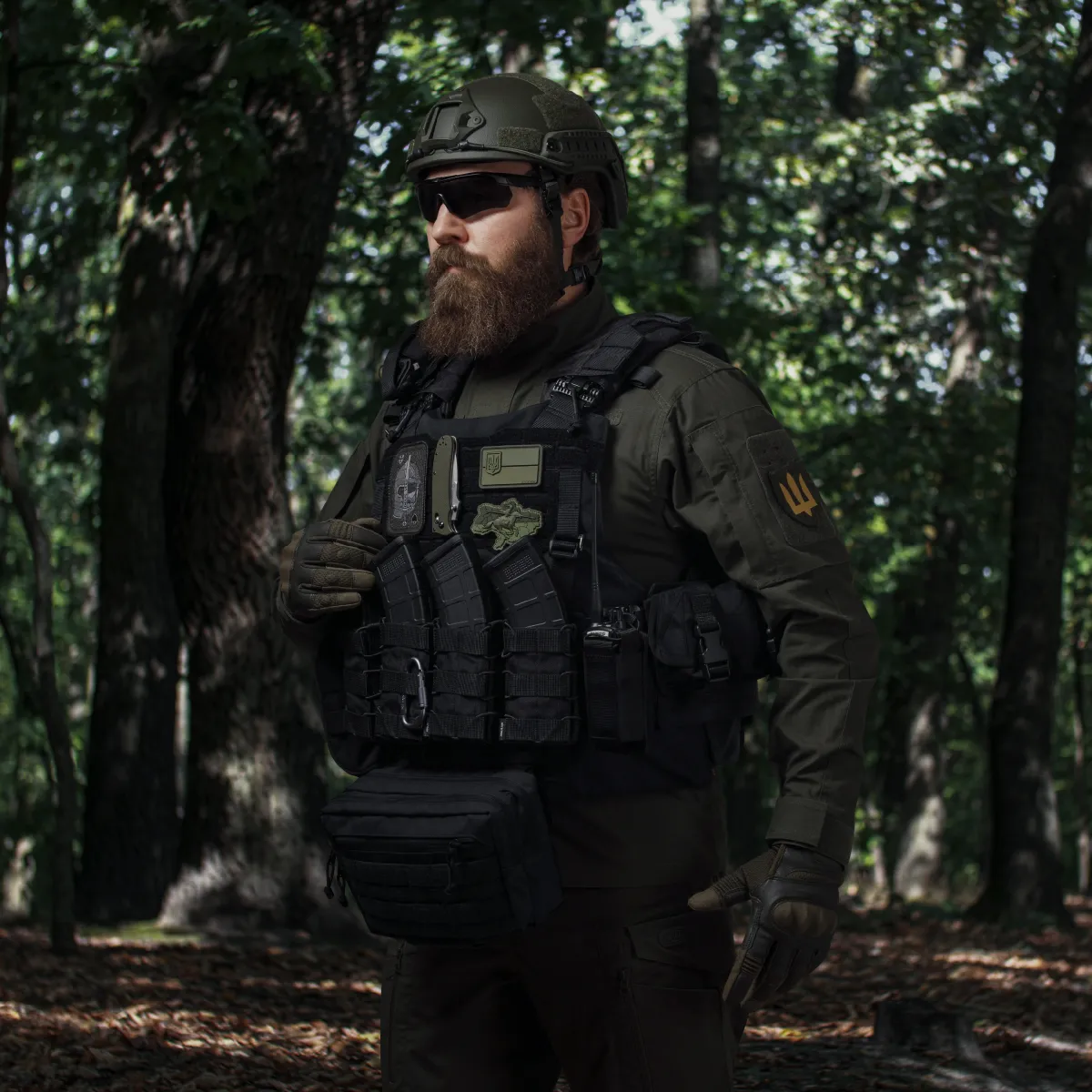 Сумка-напашник PRO 1-го класса защиты. Размер XL (19х26 см). Материал Cordura 1000. Черный 4