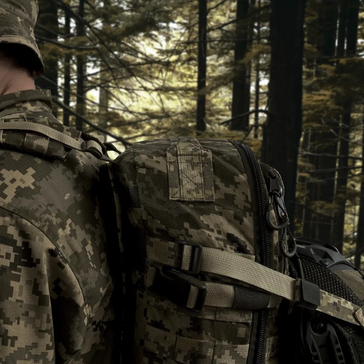 Тактичний рюкзак DP20 на 20 л. Cordura 1000D. Кріплення Molle. Піксель 9