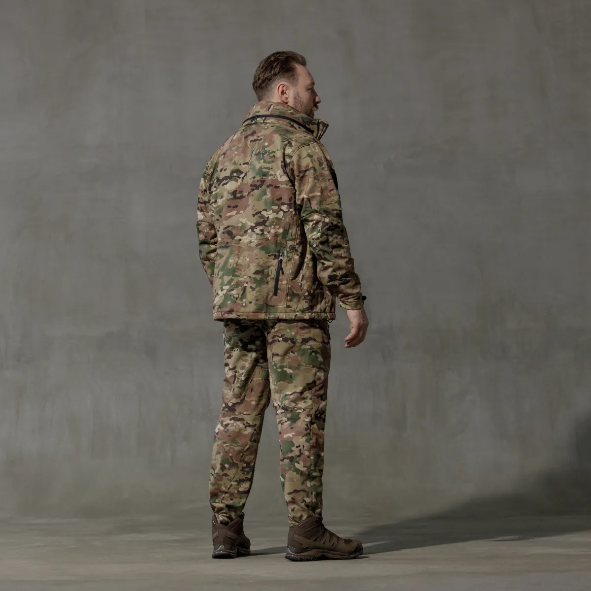 Комплект одягу Softshell Hawk Jacket & Pants. Захист від вітру та вологи. Мультикам 5