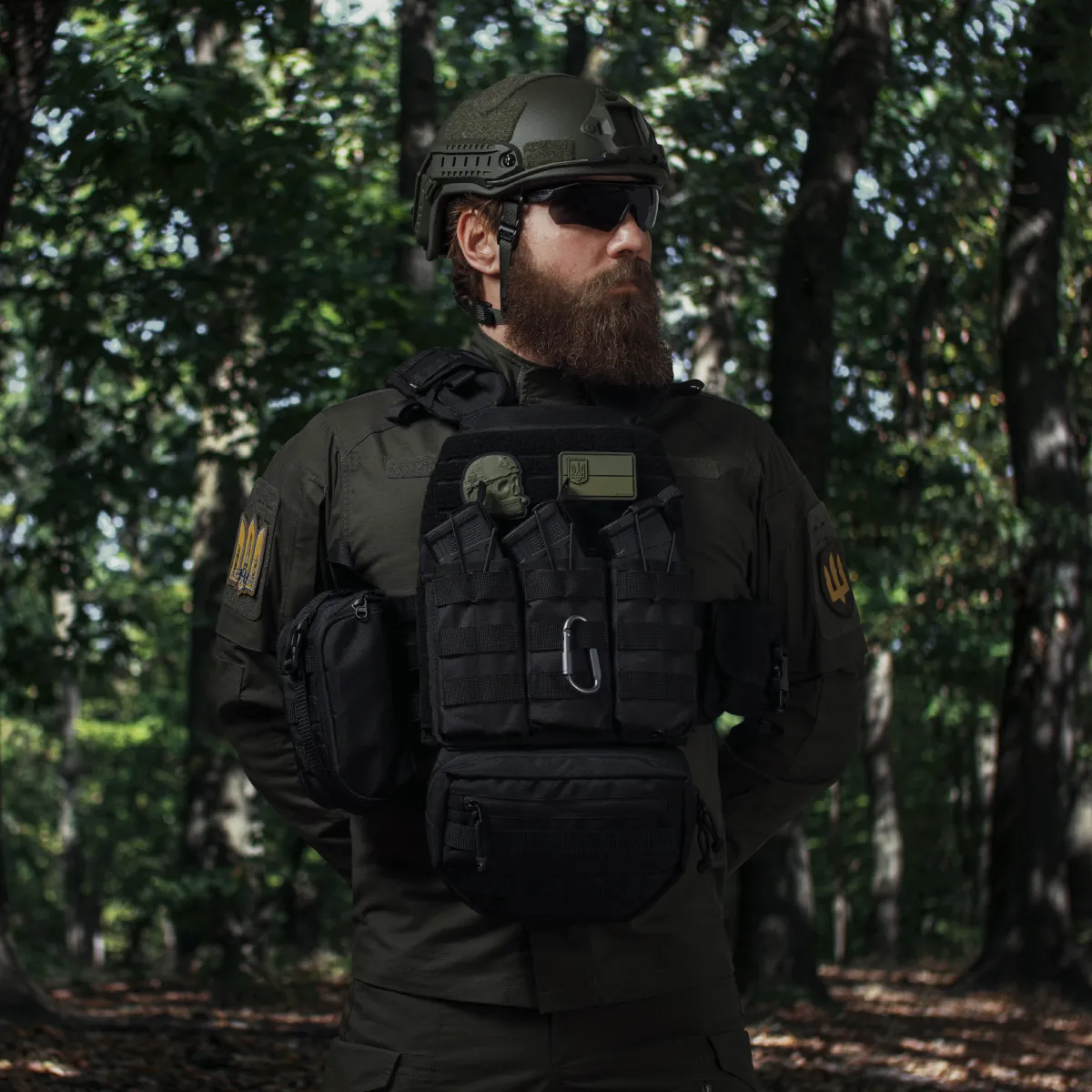 Сумка-напашник стандартная 2-го класса защиты. Материал Cordura 1000. Черный 4