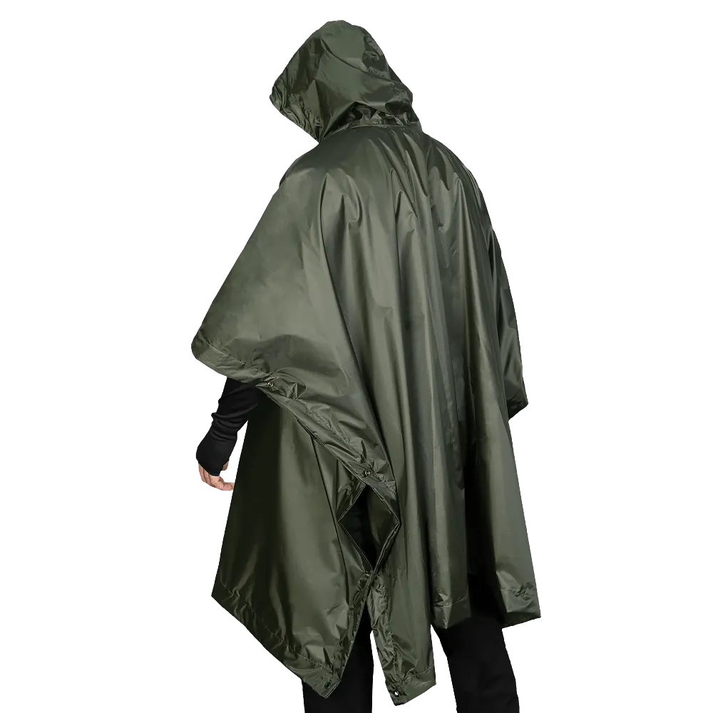 Пончо Piligrim. Влагостойкое с военной расцветкой. Темная олива 3