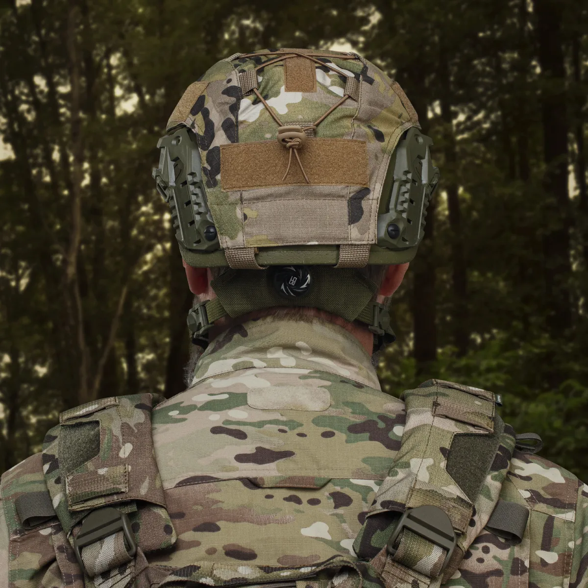 Маскировочный кавер для шлема Sestan-Busch (Хорватия). Мультикам. M 4