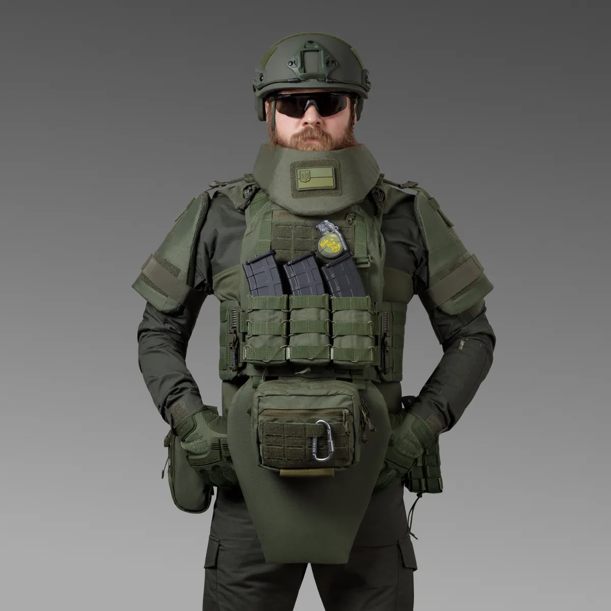 Плечовий захист з балістичними пакетами 1-го класу. STANAG 2920. Олива 3