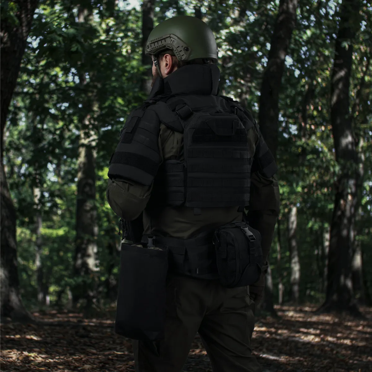 Бронежилет 4 уровня NIJ (PRO). Вес 6.4 кг. Керамические плиты PGD U-line ESAPI 2.95 кг. Черный 5